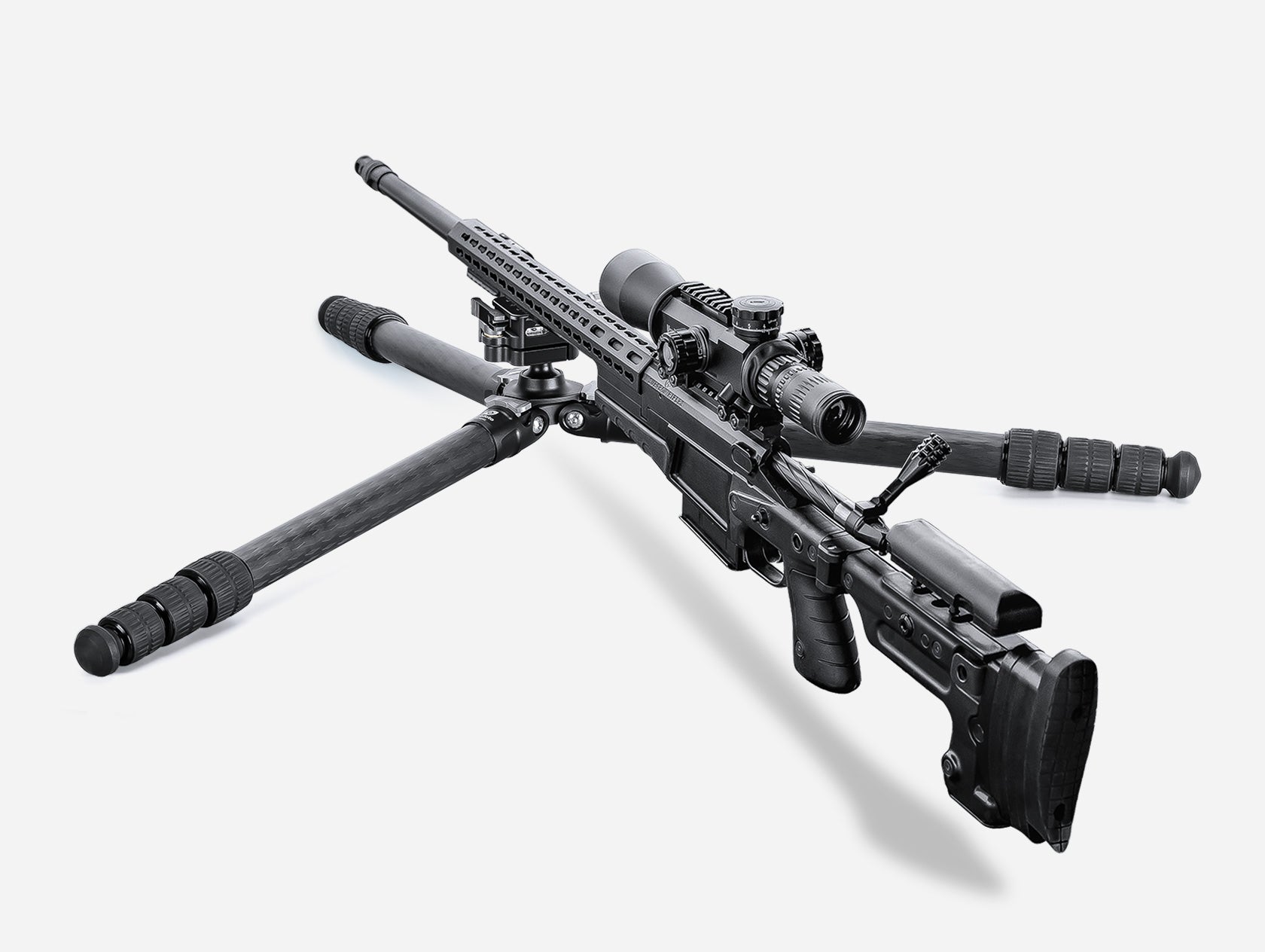 Leofoto SA-324C Carbon Fiber Tripod with MA-30L Ball Head for stable shooting support.