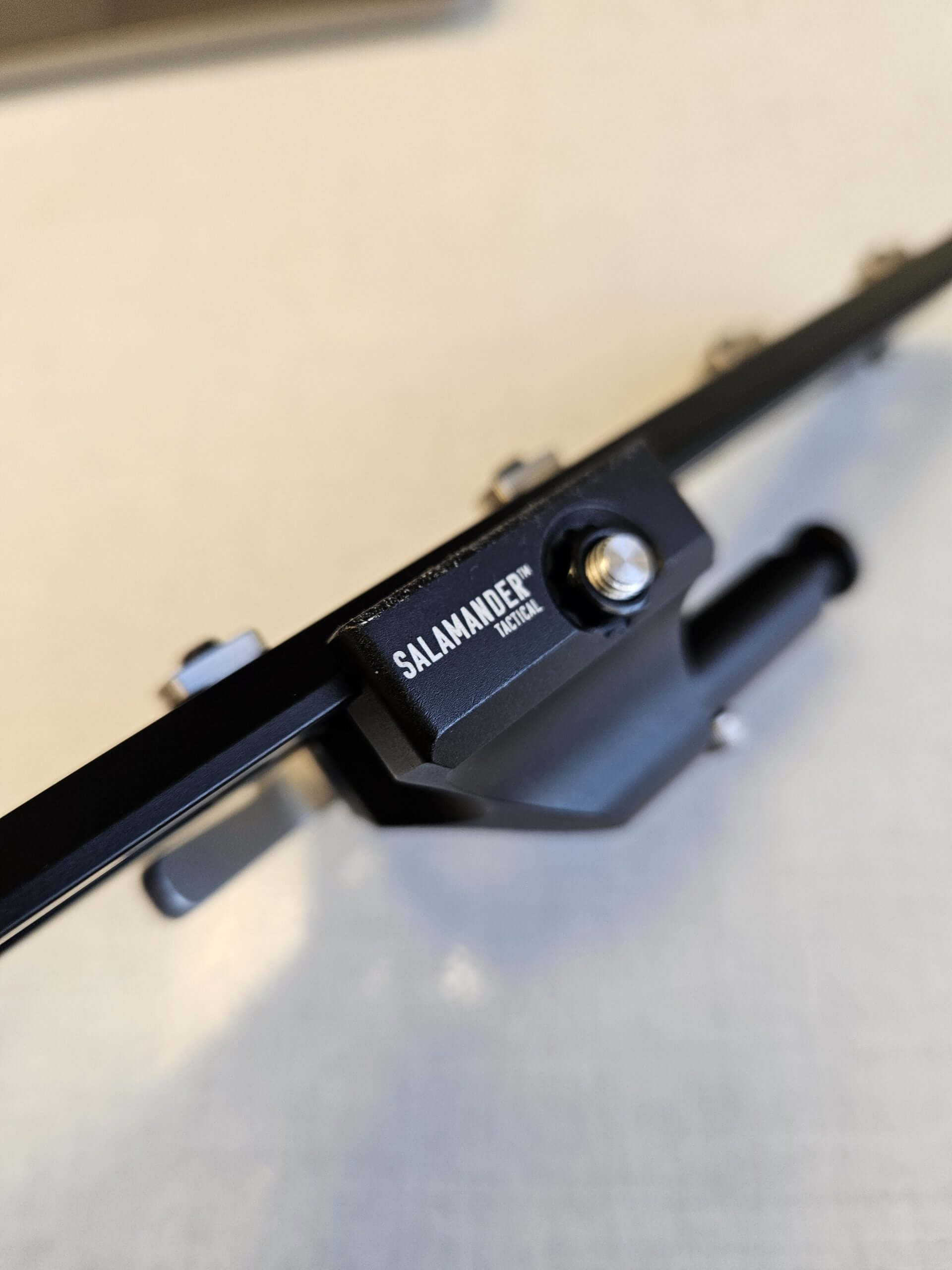 QD Arca to Valhalla Spigot adapter mounted on an Arca-compatible rail for seamless usage.
