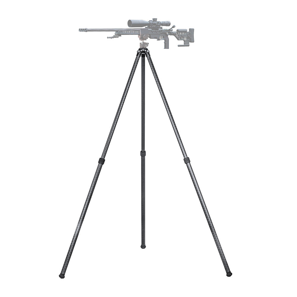 Leofoto SO-282C tripod featuring carbon fiber construction, ideal for hunters and shooters in the field.