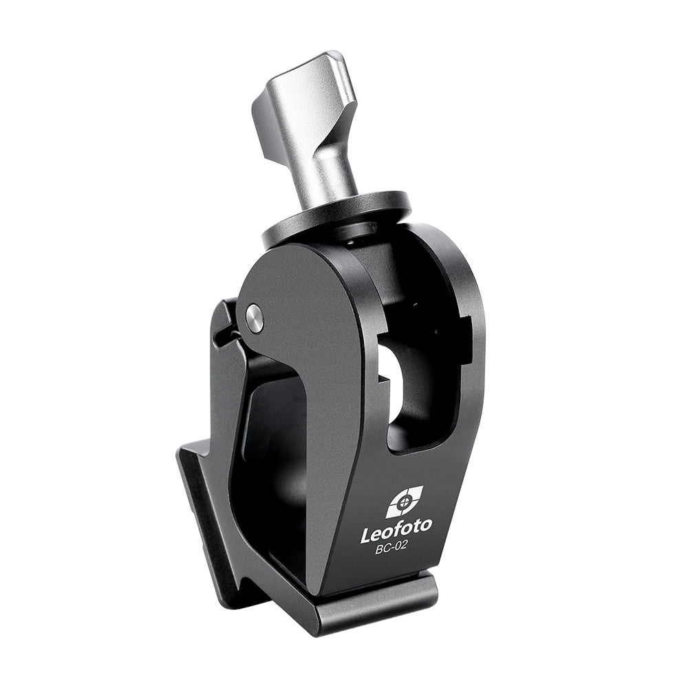 Leofoto BC-02 binocular adapter for stable tripod mounting of binoculars and laser rangefinders.