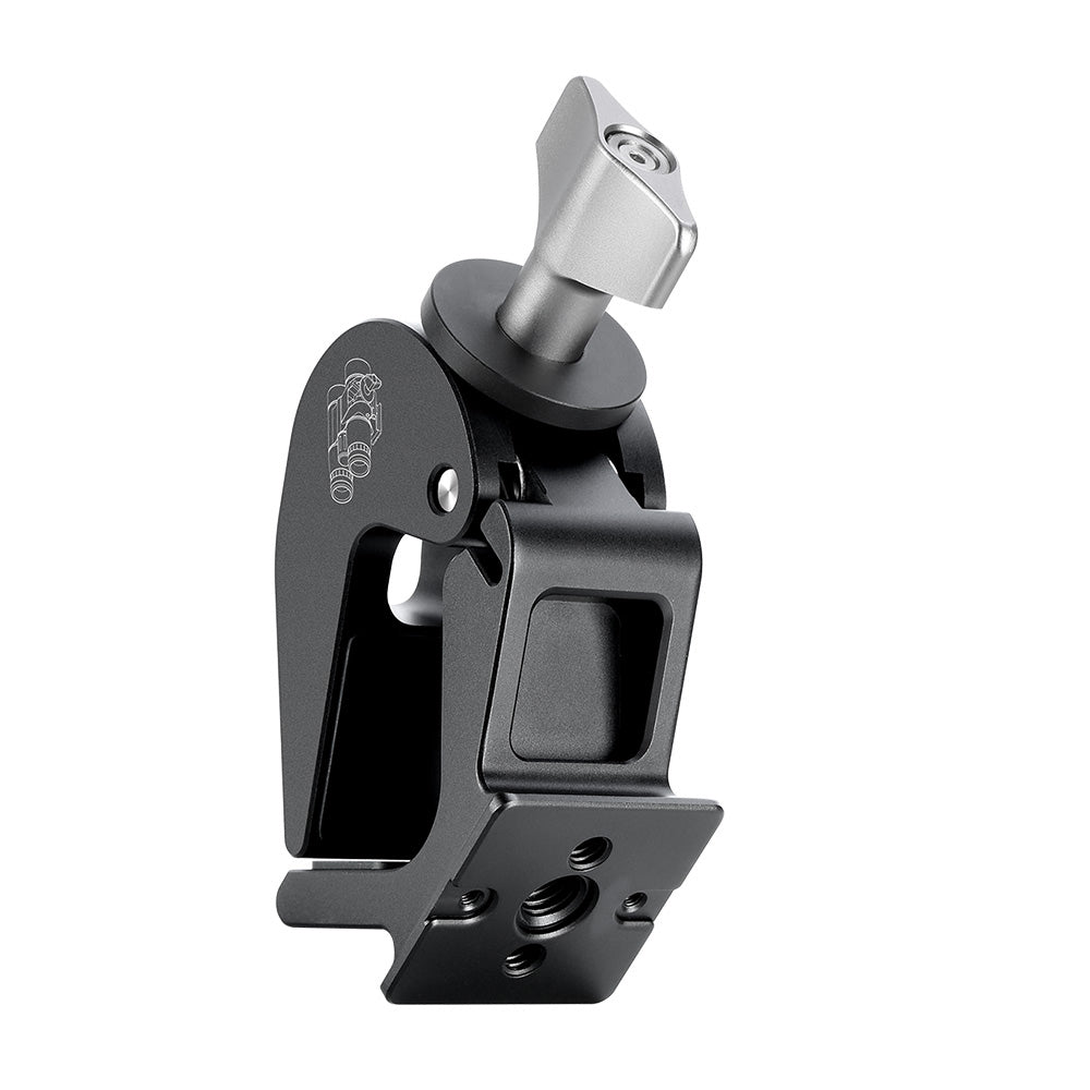 Leofoto BC-02 binocular adapter showing a sturdy design for tripod mounting optics securely.